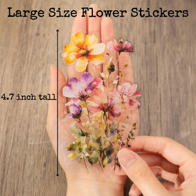 Knaid watercolor stickers adhere well to paper, laptops, and more
