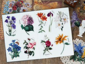 Knaid gift-ready flower sticker pack for crafters and journal lovers.