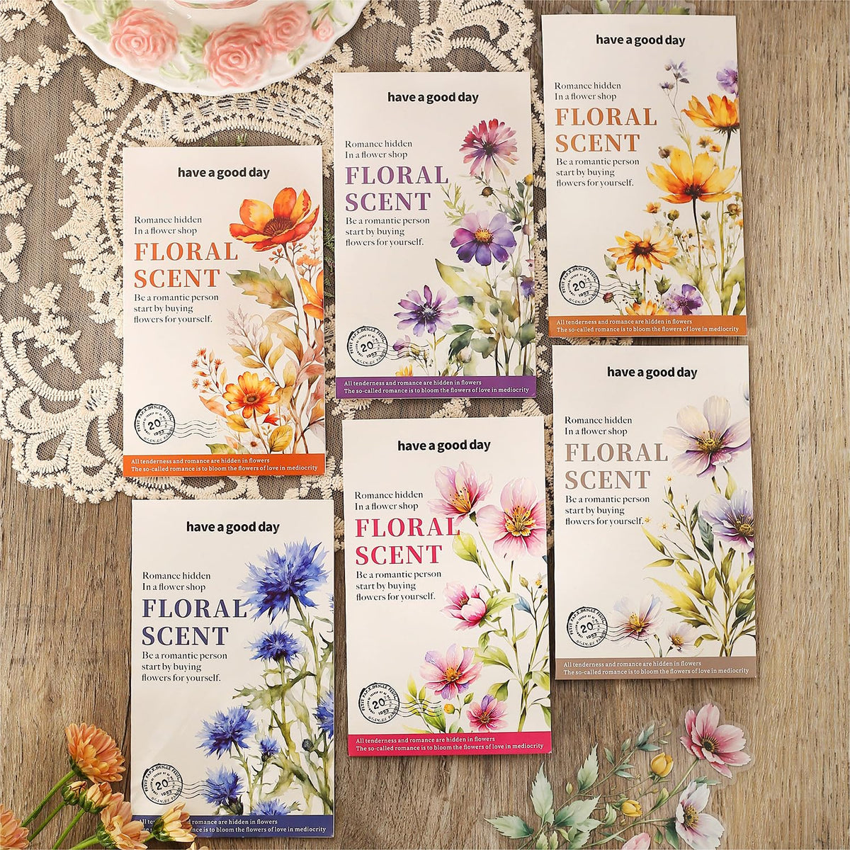 Knaid retro flower stickers make thoughtful gifts for crafters and journaling friends