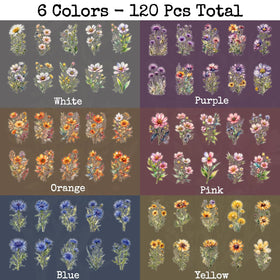 Knaid vivid colors and details bring floral designs to life in crafts