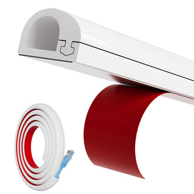 KNEELISA 78-inch side-open cord hider on wall for tidy TV cables