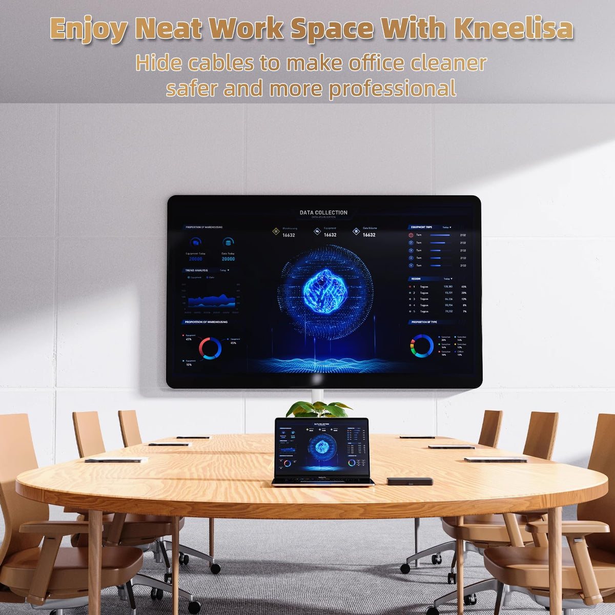 KNEELISA one-wire up to 1/4 inch integrated into wall channel