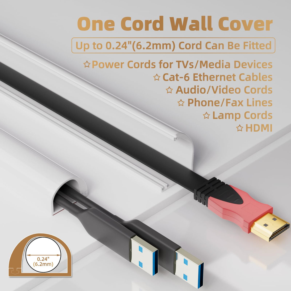 KNEELISA silicone cable cover with flame-retardant finish