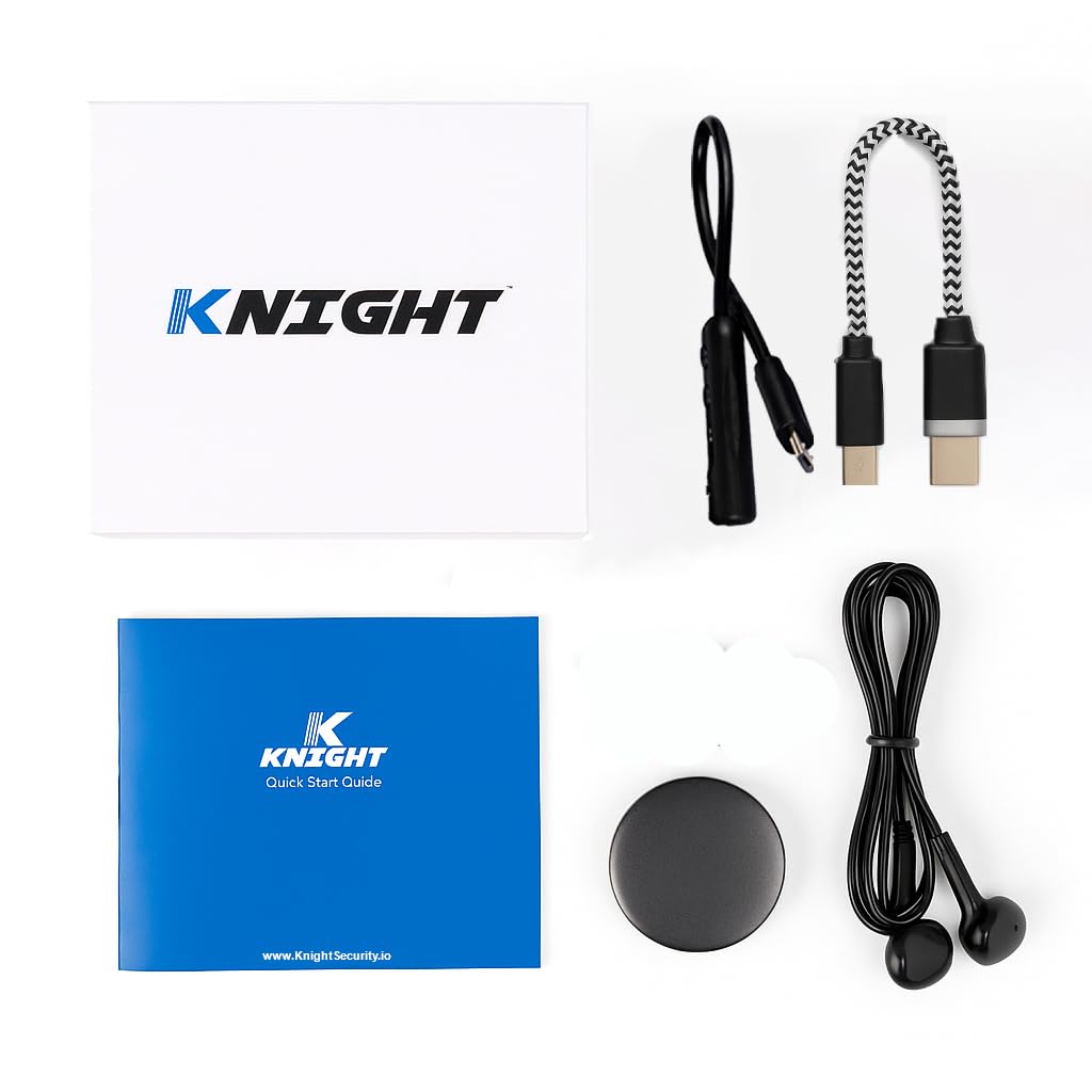 Knight Electronics 64GB voice recorder warranty badge signals reliability