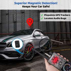 Knight KT-8000 hidden camera location feature helps find covert devices.