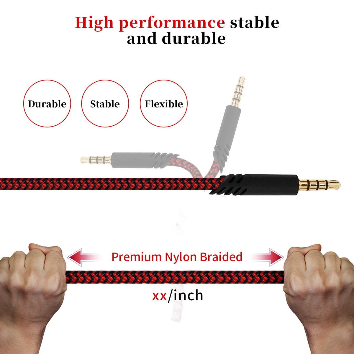Knomix braided nylon texture close-up highlighting wear resistance and flexibility