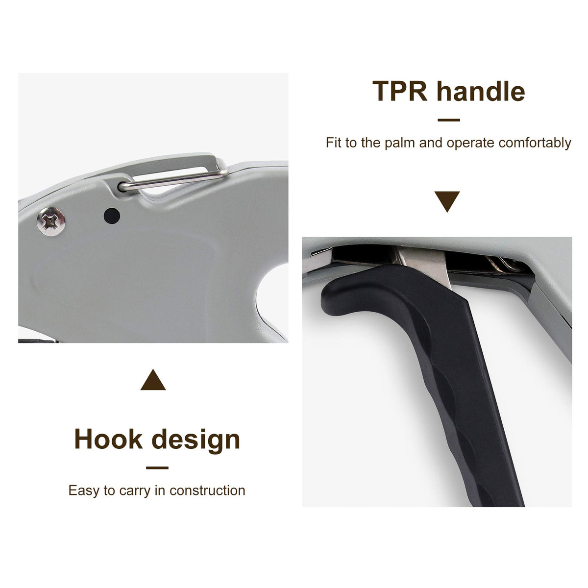 Knoweasy handle and tension adjuster showing control dial and consistent tension benefit
