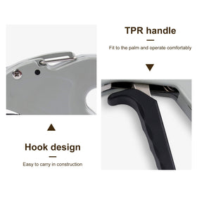 Knoweasy handle and tension adjuster showing control dial and consistent tension benefit