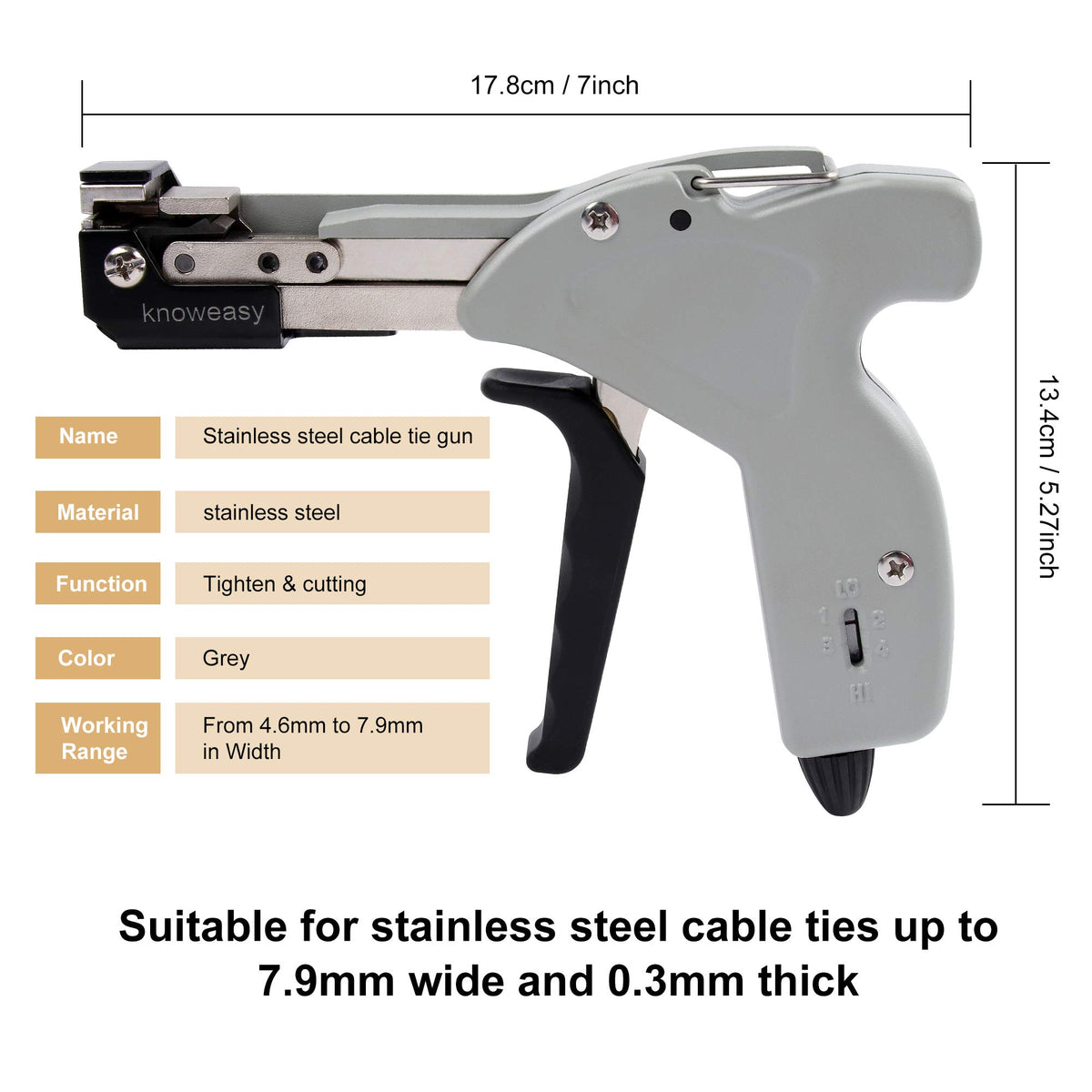 Knoweasy tool in use bundling automotive wiring showing fast installation benefit
