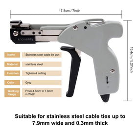 Knoweasy tool in use bundling automotive wiring showing fast installation benefit
