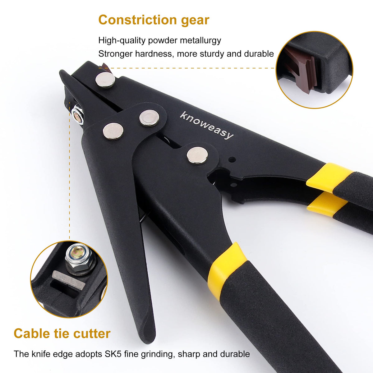 Knoweasy tool delivers fast tightening and precision cutting for tidy cables