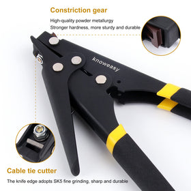 Knoweasy tool delivers fast tightening and precision cutting for tidy cables