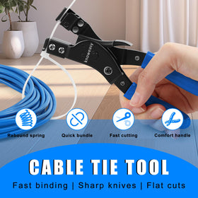 knoweasy cutting action image showing automatic trim for safer finished ties