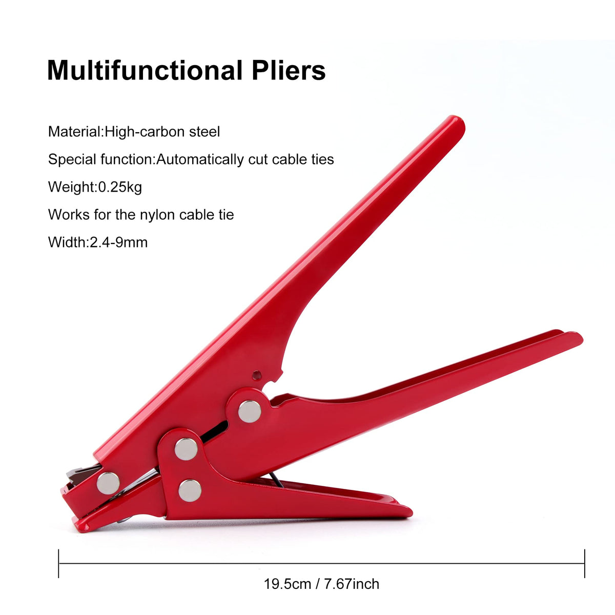 Knoweasy Zip Tie Tool close-up of metal construction for durable tensioning