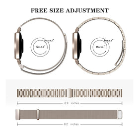 Koazon 14mm mesh band delivers breathable, comfortable wear all day.