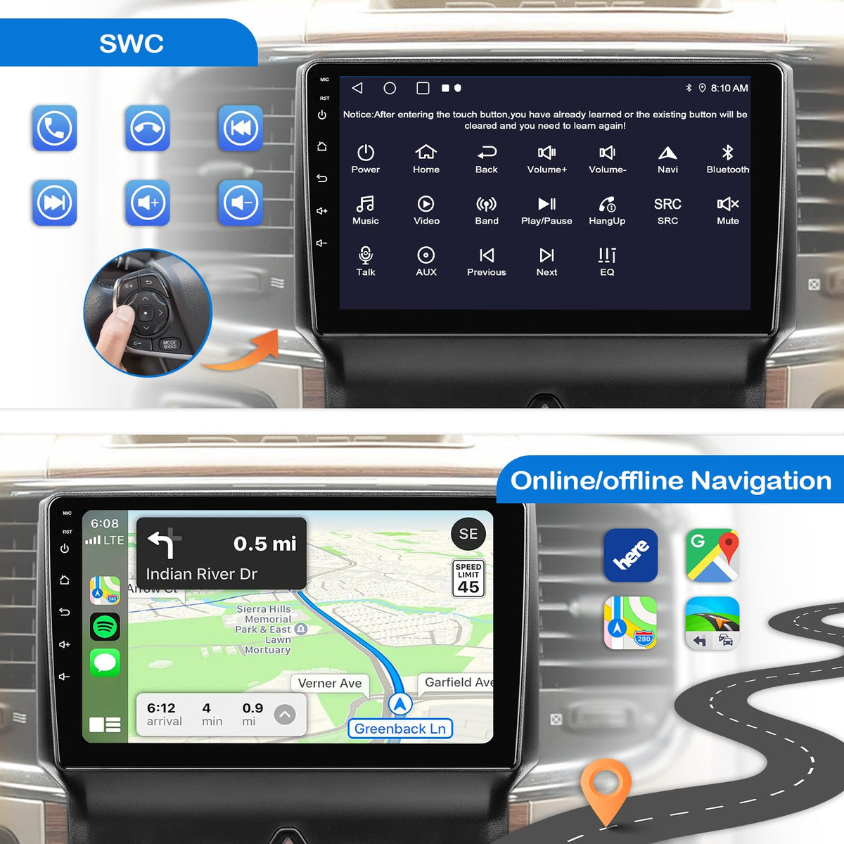 KOBANOICA Android 12 with EQ adjust for personalized sound