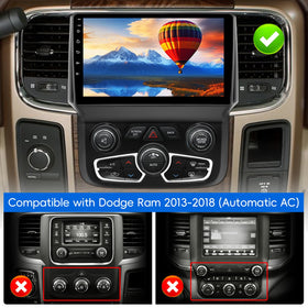 KOBANOICA Dodge Ram radio wireless CarPlay and Android Auto for hands-free driving