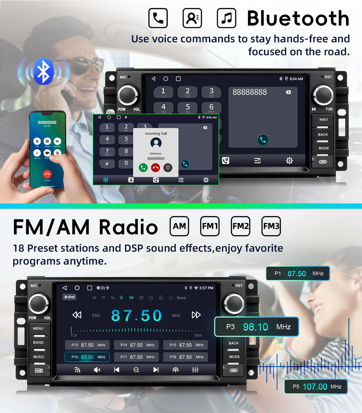 KOBANOICA EQ settings screen demonstrating customizable sound for better in-car audio