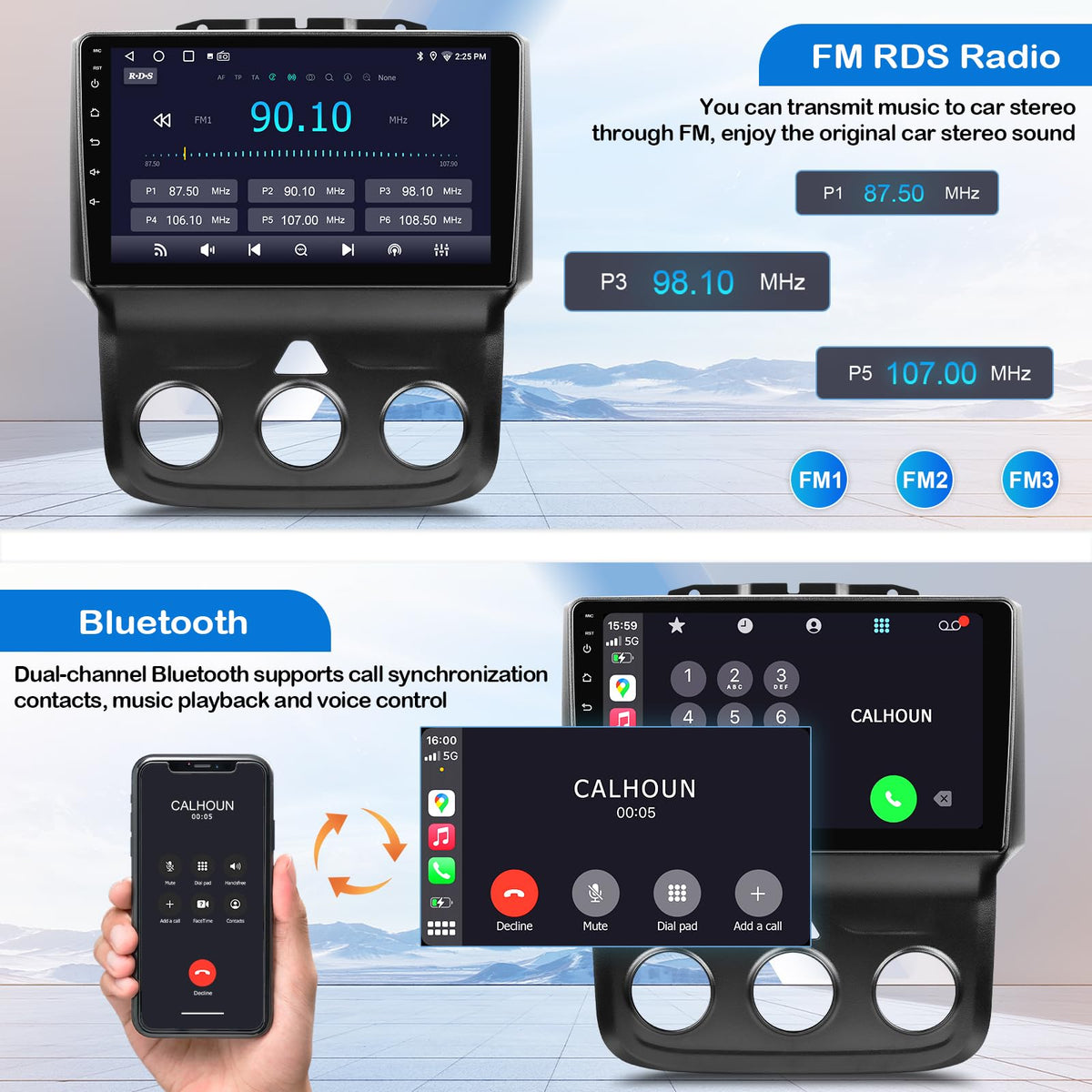 KOBANOICA FM/AM radio with 18 preset stations for favorites
