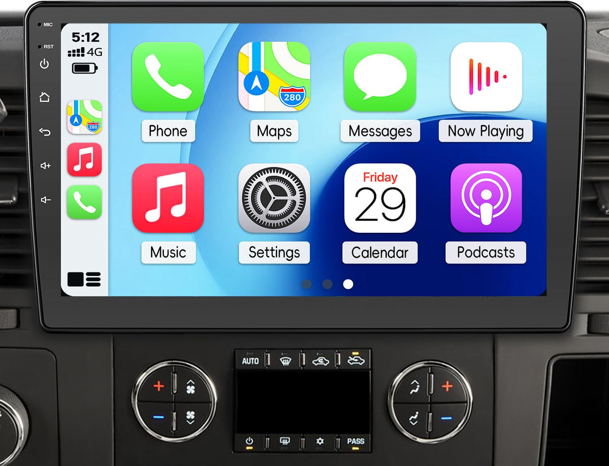KOBANOICA front panel installed in Silverado shows modern infotainment and improved usability
