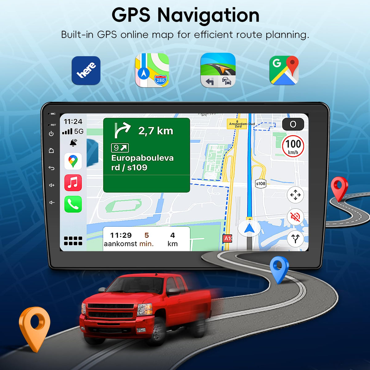 KOBANOICA fitted in Chevy dashboard demonstrating seamless factory‑style fit and finish
