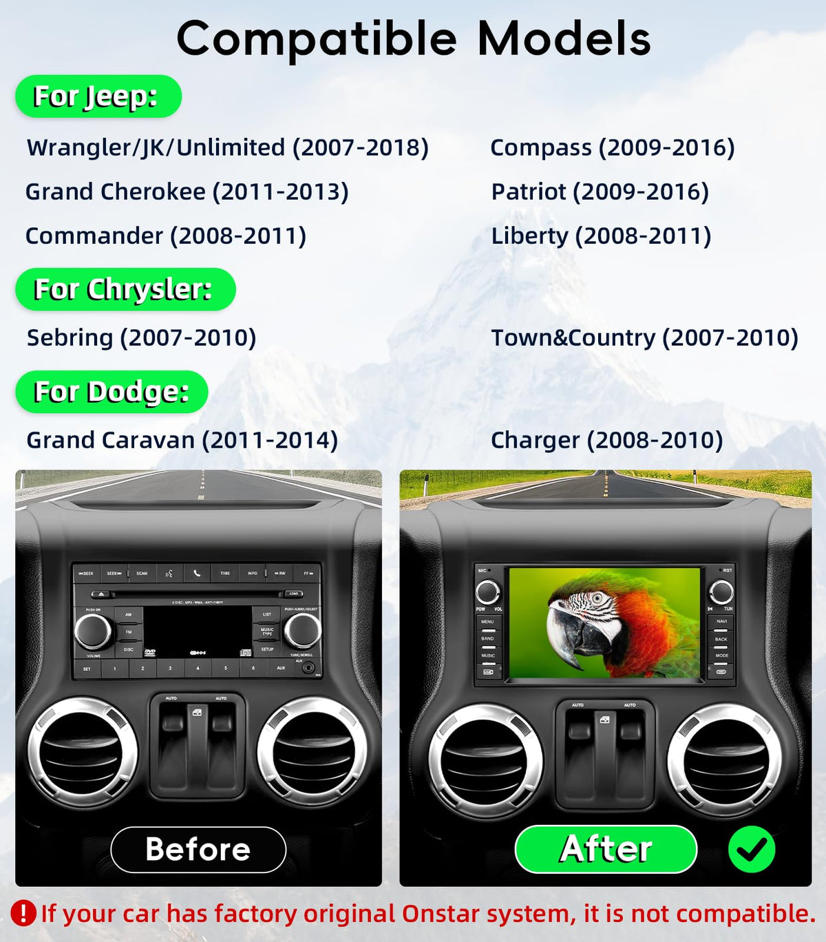 KOBANOICA touchscreen close-up showing clear icons and responsive touch for safer control