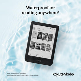 Kobo Clara BW 16GB storage holds thousands of eBooks and audiobooks
