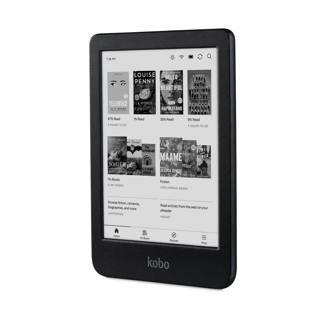 Kobo Clara BW ComfortLight PRO for eye-friendly brightness and warm tones at night