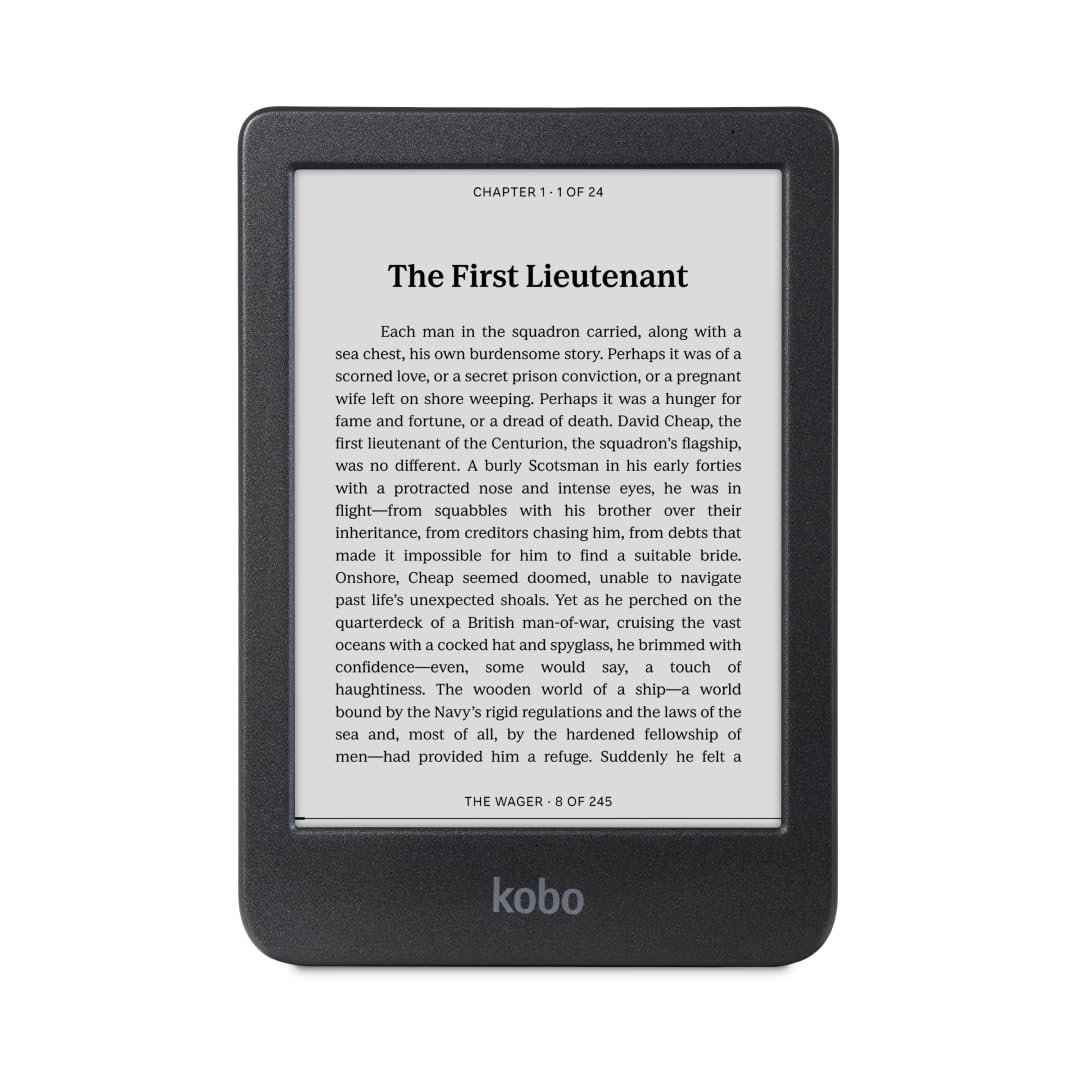 Kobo Clara BW glare-free display for daytime reading in sunlight