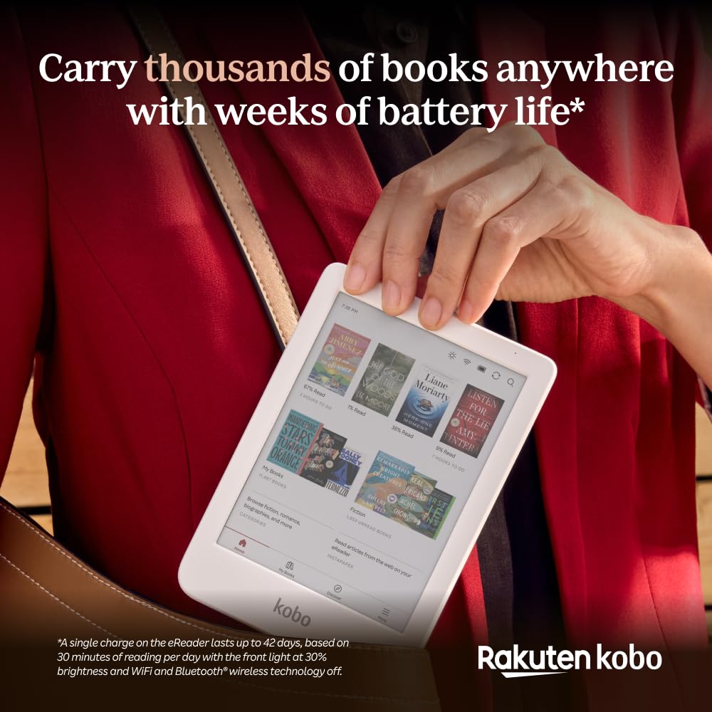 Kobo Clara Colour long battery life lasting weeks between charges