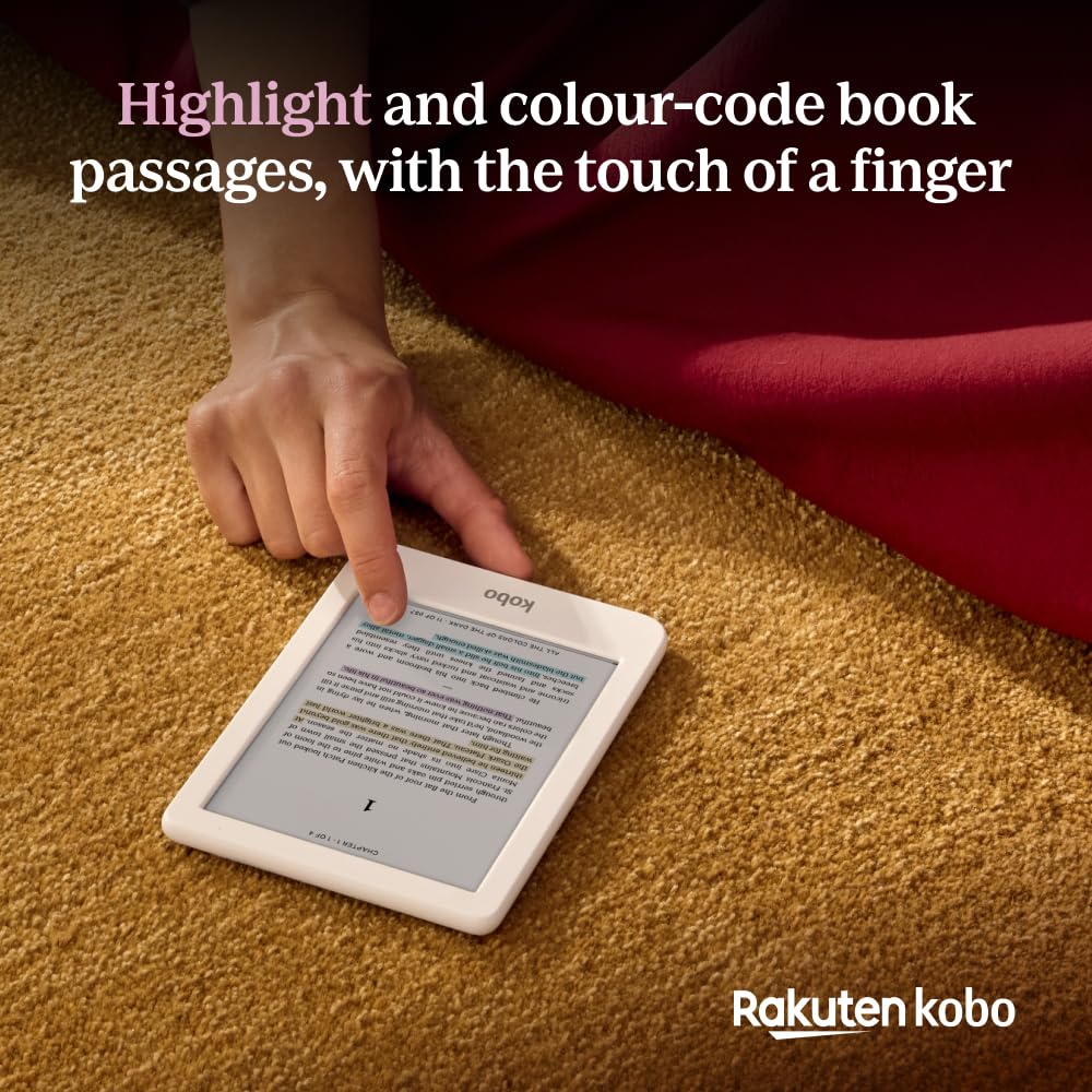 Kobo Clara Colour ComfortLight PRO reduces blue light for comfortable evenings