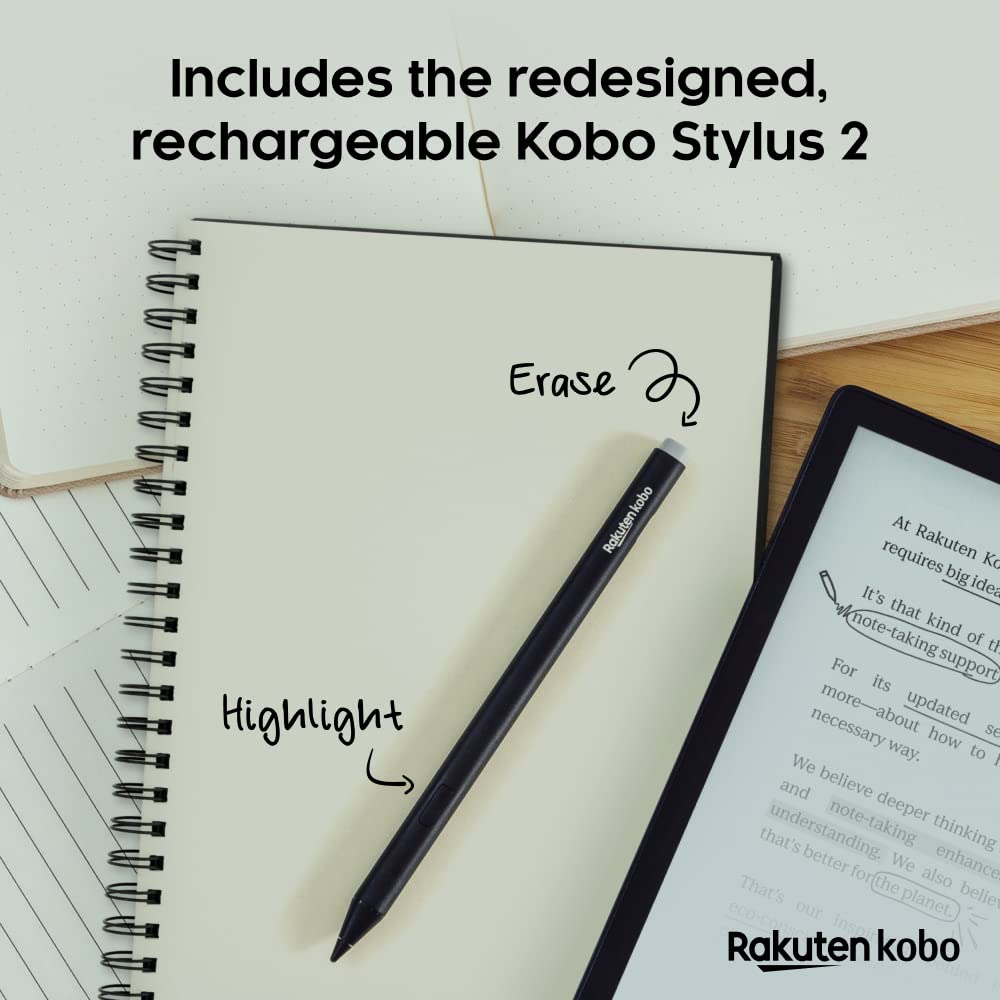 Kobo Elipsa 2E 10-3 inch screen for comfortable long-form reading.