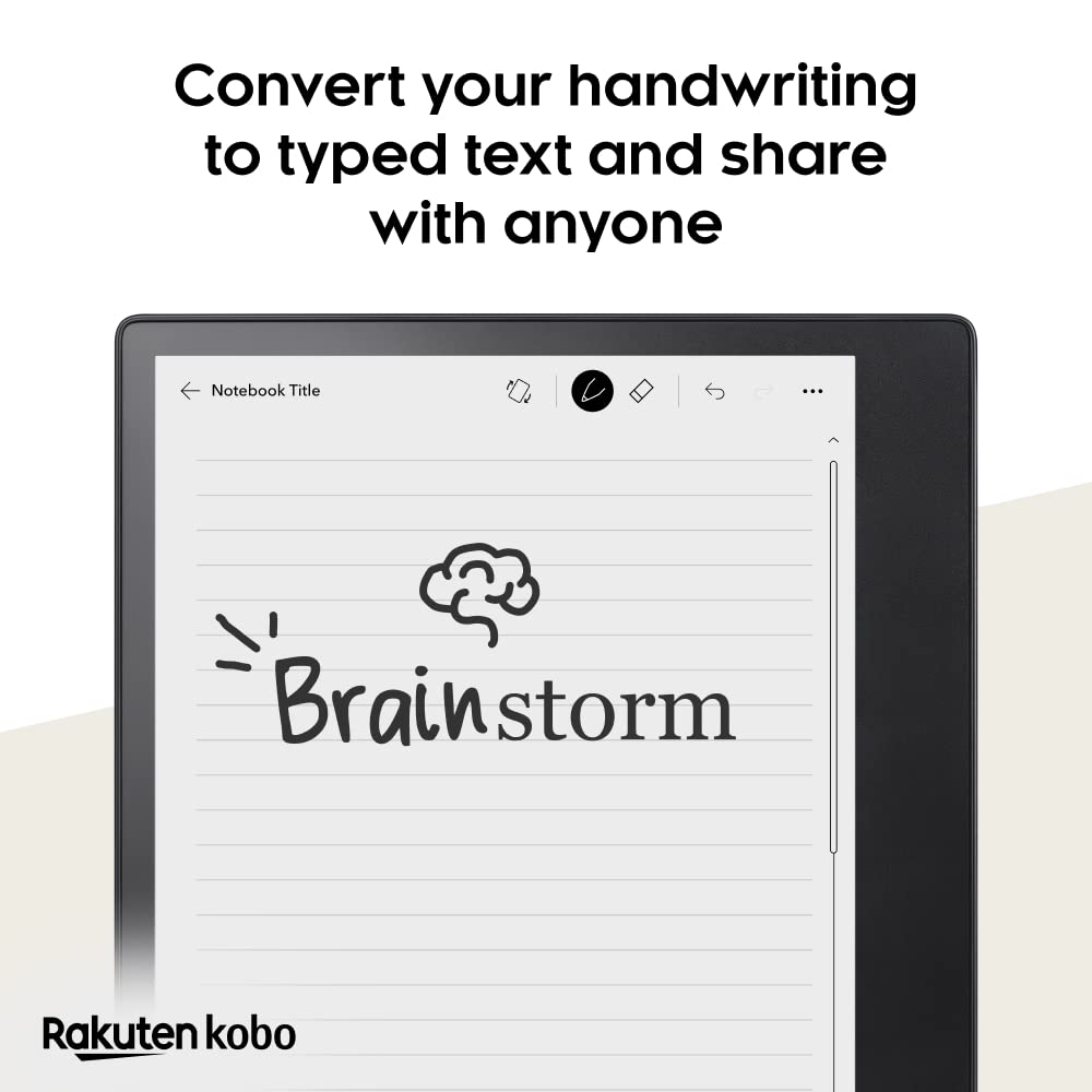 Kobo Elipsa 2E 32GB storage for thousands of ebooks and notes.