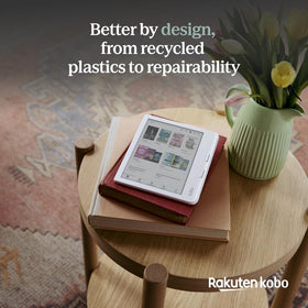 Kobo Libra Colour 32GB storage holds thousands of titles.