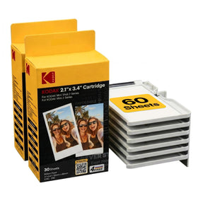 Kodak 4PASS all-in-one cartridge pack for Mini 2 Retro prints 10 photos with vibrant colors.