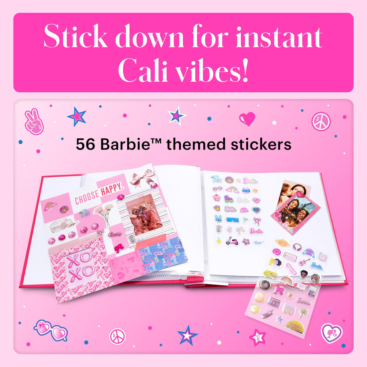 Kodak Barbie 50 stickers pack, add personality to your prints.