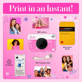 Kodak Barbie Printomatic in action capturing moments and printing instantly