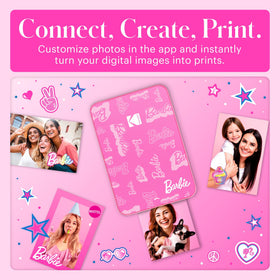 Kodak Barbie zero ink technology enables cartridge-free photo printing.