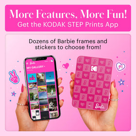 Kodak Barbie ZINK zero-ink prints vibrant color photos without ink.