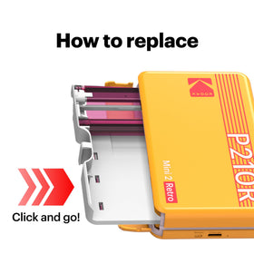 Kodak wireless printing via Bluetooth for quick, cable-free setup.
