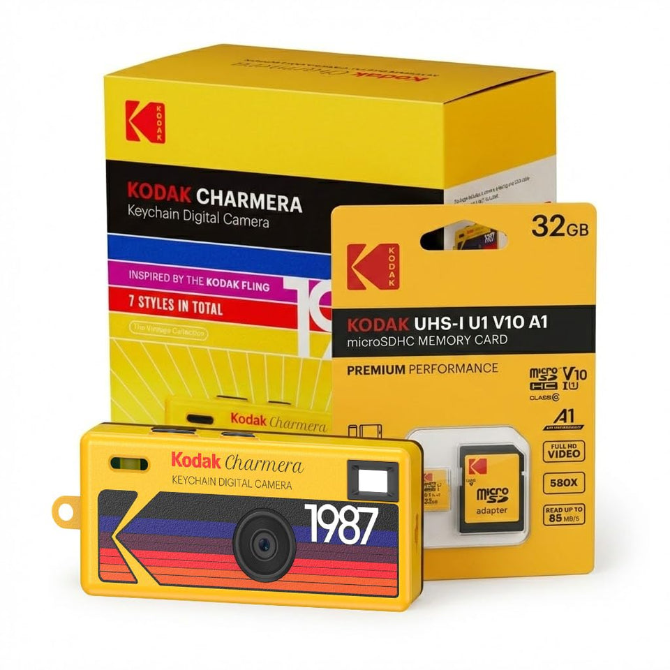 Kodak Charmera key chain camera featuring blind box design for collectible retro moments.