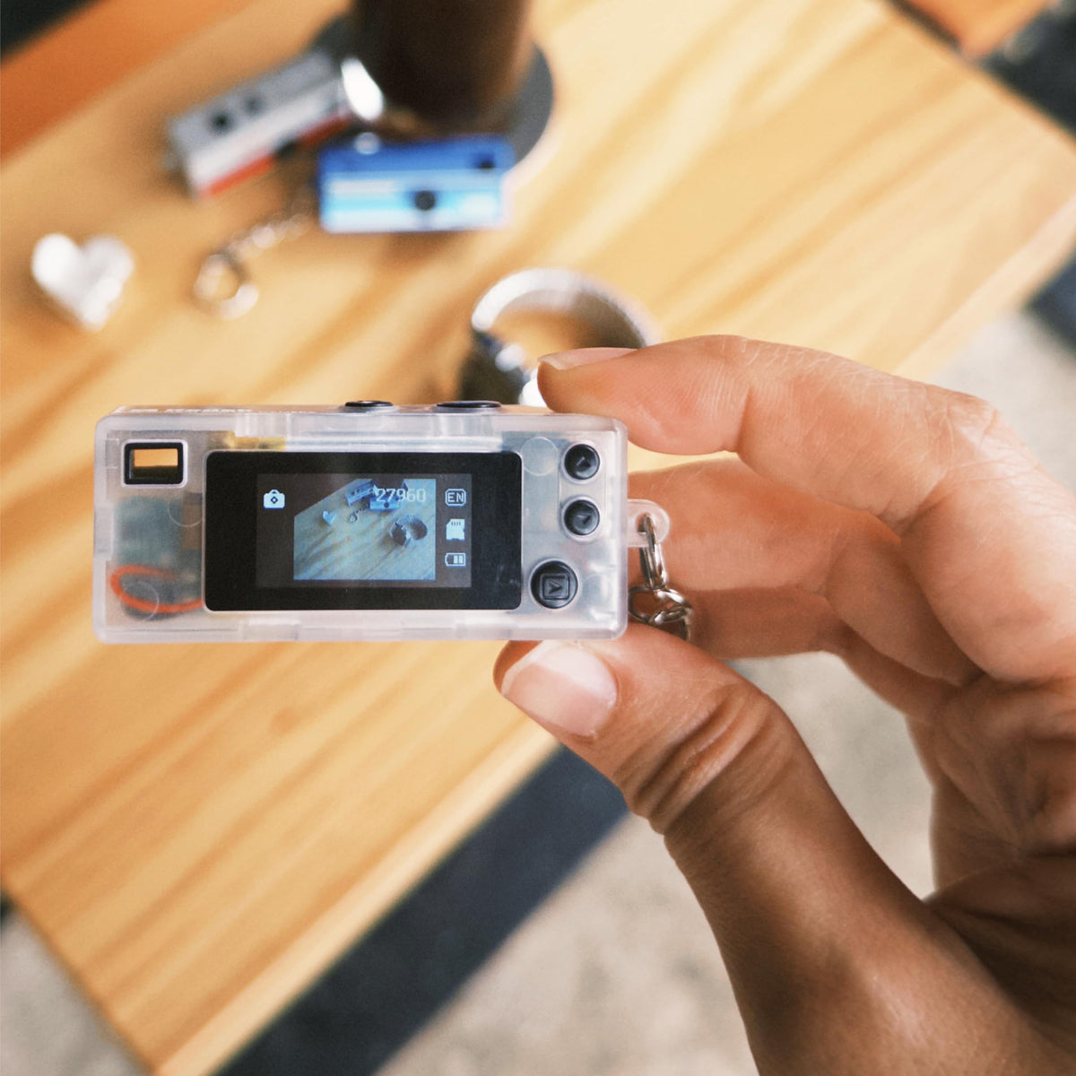 KODAK CHARMERA micro SD slot view showing expandable storage benefit