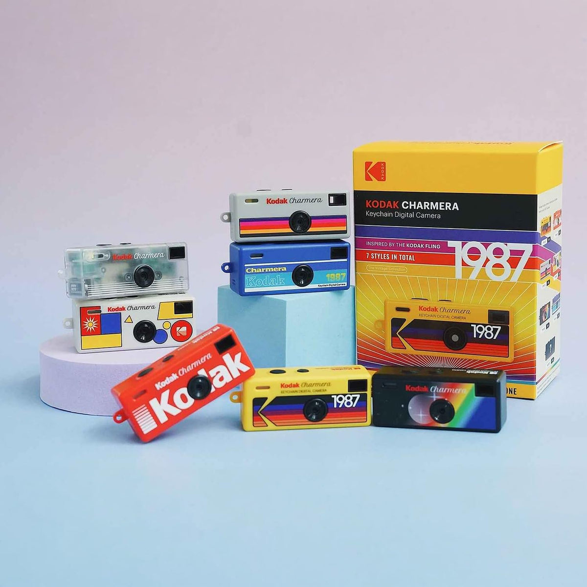Kodak Charmera pocket camera with wide-angle lens for everyday snapshots.