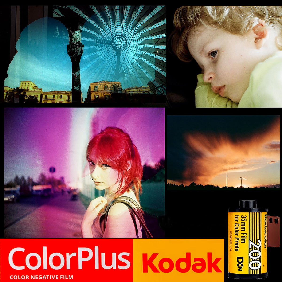 KODAK ColorPlus 200 film leader close-up revealing fine grain and loading ease