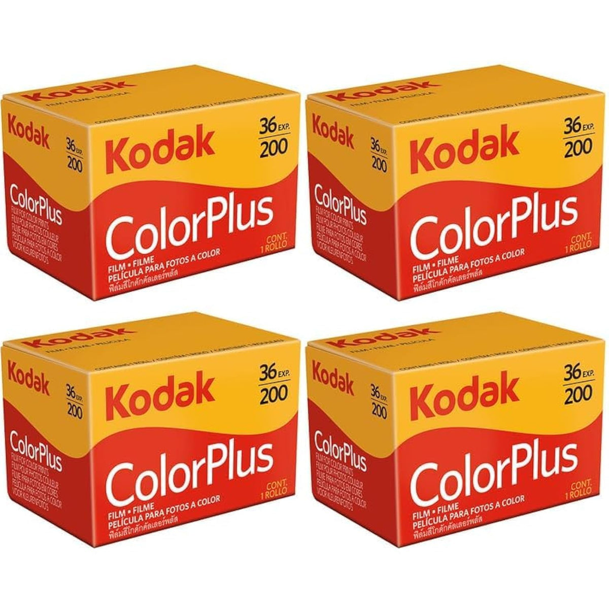KODAK ColorPlus 200 pack front view showing clear labeling and compact storage