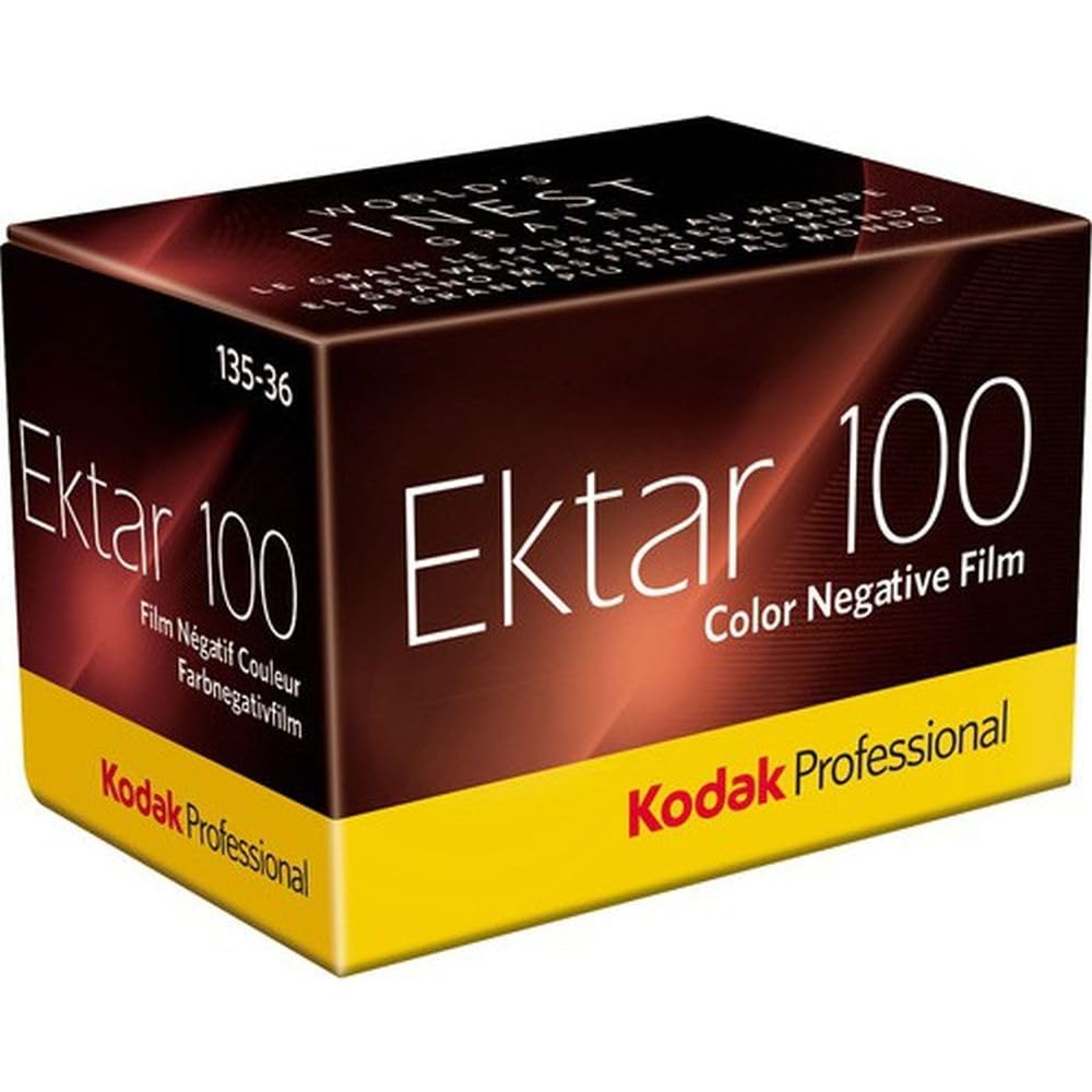Kodak Ektar 100 film on 35mm spool with ultra-fine grain and vibrant color