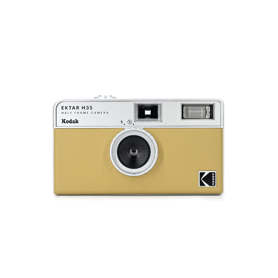 KODAK EKTAR H35 front view showing compact sand color and quick-access shutter