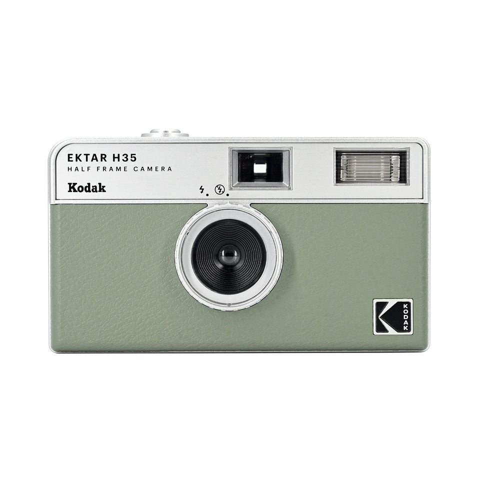 Kodak EKTAR H35 half-frame camera in sage bundle, perfect for portable street photography