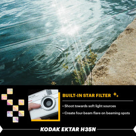 Kodak Ektar H35N bulb function dial, enabling longer exposures.