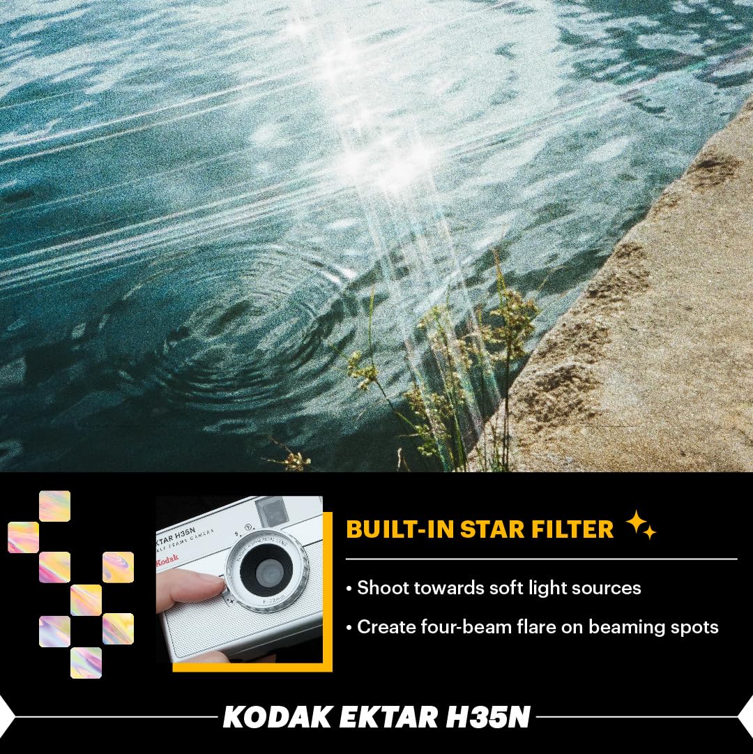 Kodak EKTAR H35N side-button area enables quick settings on the move.